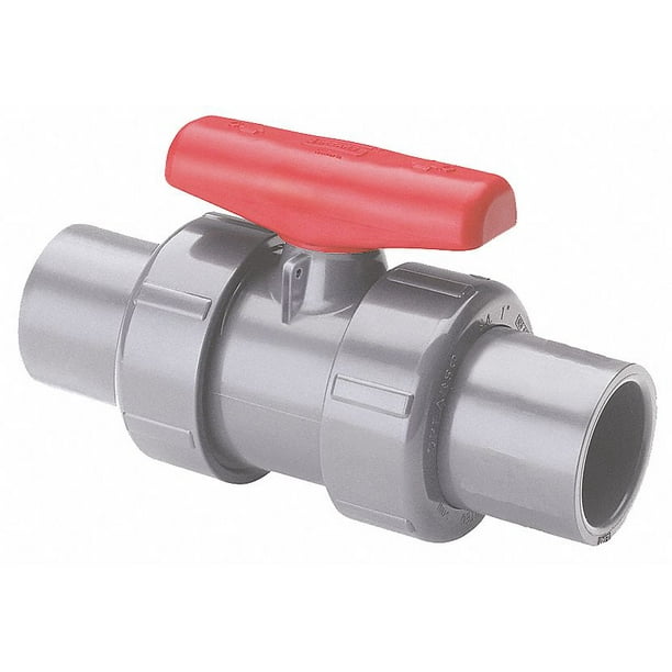 Manual Ball Valve,PVC,1-1/2,FKM,Socket Manual Ball Valve,PVC,1-1/2,FKM,Socket